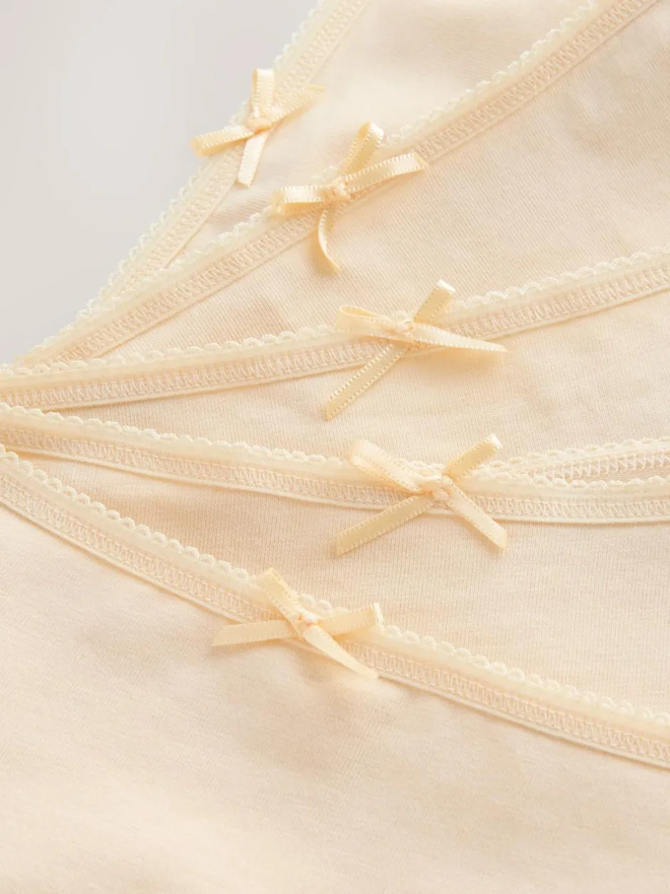 Next Pastel Rose Nude Boyshort Cotton Rich Knickers 5 Pack Outlet