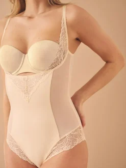 Next Firm Tummy Control Wear Your Own Bra Shaping Body Pastel Rose Nude