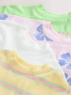 Next T-Shirts 4 Pack (3mths-7yrs) Pastel Clearance