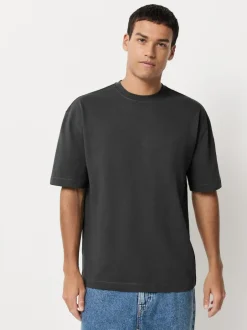 Next Relaxed Fit Heavyweight T-Shirts 5 Pack Pastels Green/Blue/Ecru/Slate/Pink Online