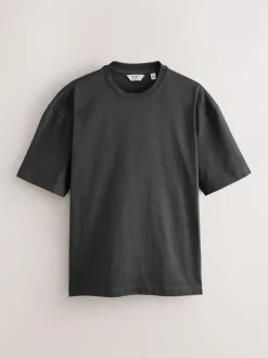 Next Relaxed Fit Heavyweight T-Shirts 5 Pack Pastels Green/Blue/Ecru/Slate/Pink Online