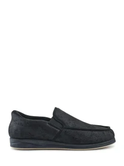 Pavers Extra Wide Memory Foam Slippers Black Best