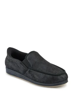 Pavers Extra Wide Memory Foam Slippers Black Best