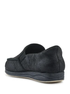 Pavers Extra Wide Memory Foam Slippers Black Best