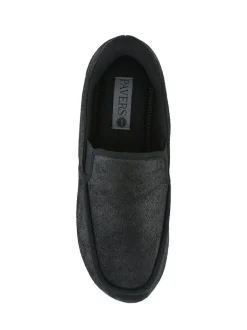 Pavers Extra Wide Memory Foam Slippers Black Best