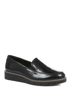 Pavers Black Ladies Slip-On Shoes Discount