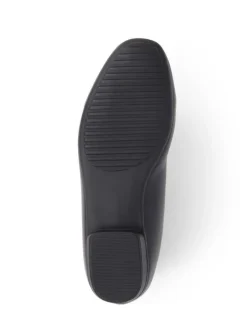 Pavers Black Pointed Toe Ballet Black Flats Hot