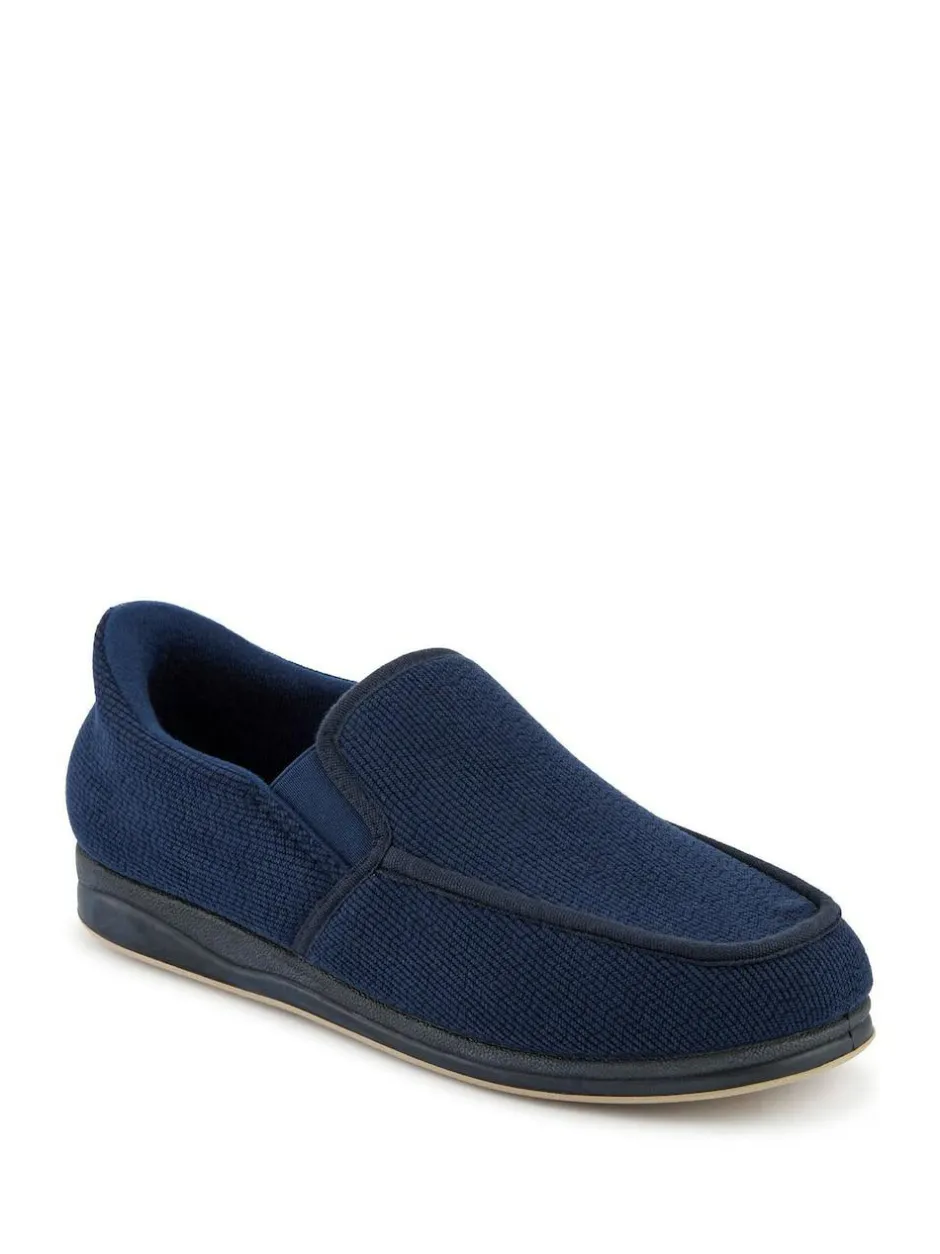 Pavers Extra Wide Corduroy Slippers Blue Hot