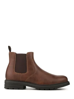 Pavers Gents Boots Casual Dark Brown Hot