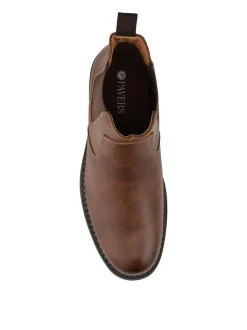 Pavers Gents Boots Casual Dark Brown Hot