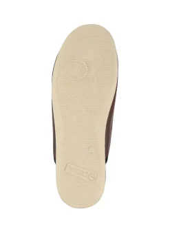 Pavers Wide Fit Supportive Mule Slippers Dark Brown Online