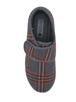 Pavers Grey Gents Slippers Full Outlet