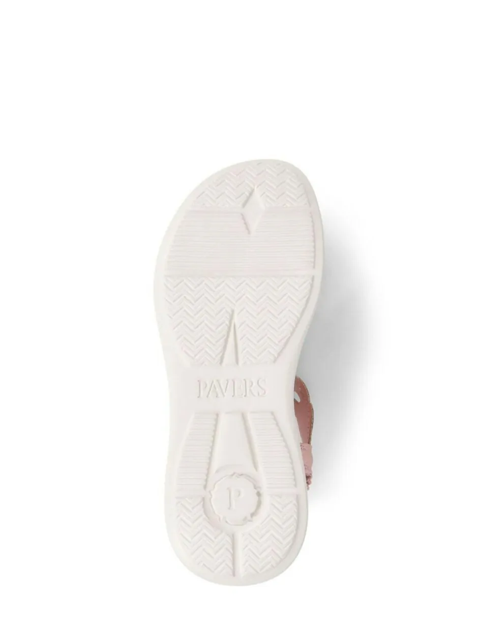 Pavers Grey Embellished Flatform Sandals Pink Discount