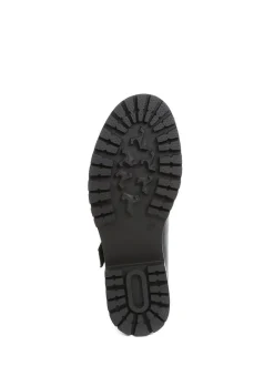Pavers Mary Jane Buckle Shoes with Chunky Sole Plain Black New
