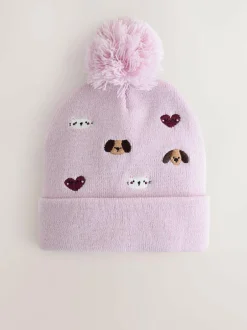 Next Embroided Pom Beanie (3mths-10yrs) pets Online
