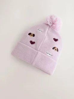 Next Embroided Pom Beanie (3mths-10yrs) pets Online