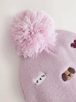 Next Embroided Pom Beanie (3mths-10yrs) pets Online