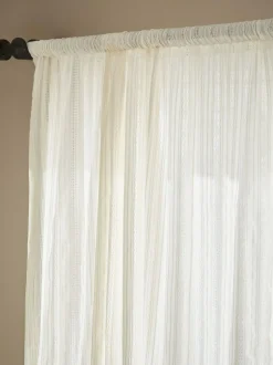 Pineapple Elephant Zofia Broderie Anglaise Sheer Panel Voile Natural Online