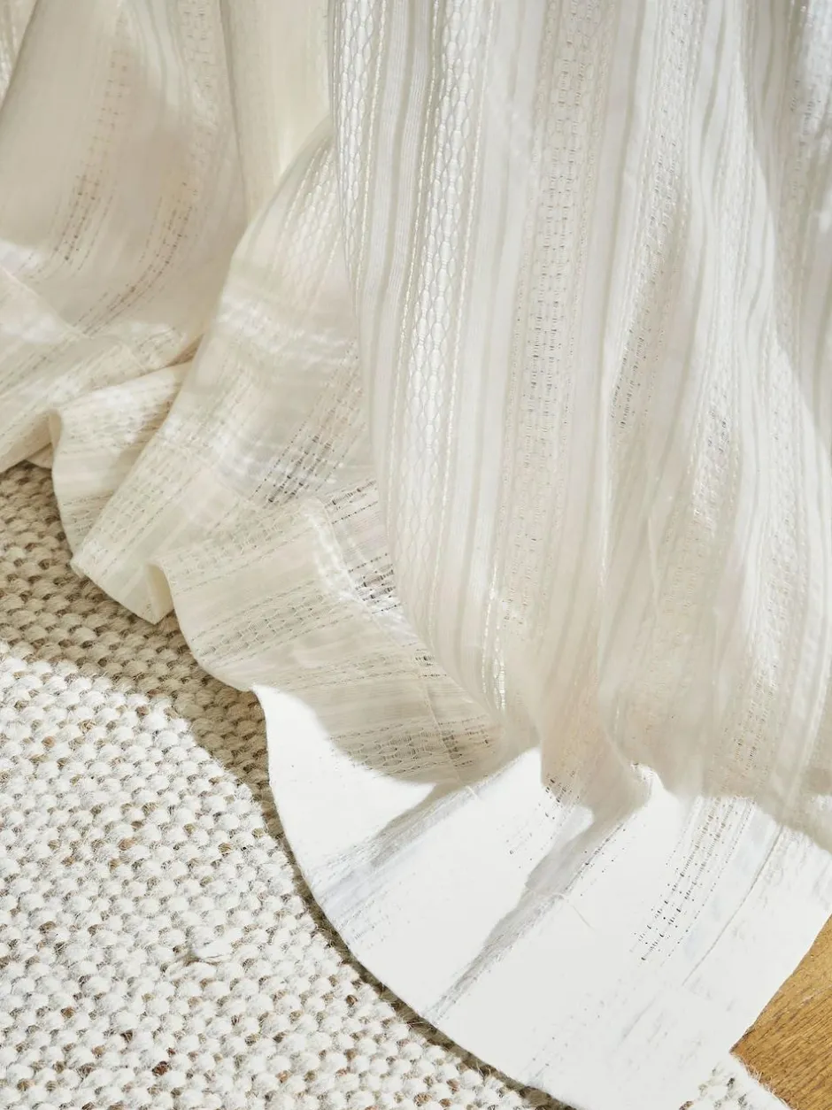 Pineapple Elephant Zofia Broderie Anglaise Sheer Panel Voile Natural Online