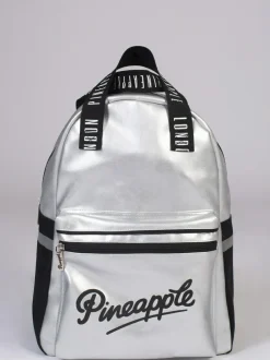 Pineapple Silver Retro Logo Pocket Backpack Best
