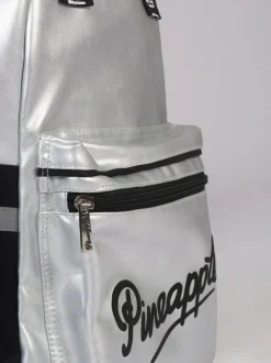 Pineapple Silver Retro Logo Pocket Backpack Best