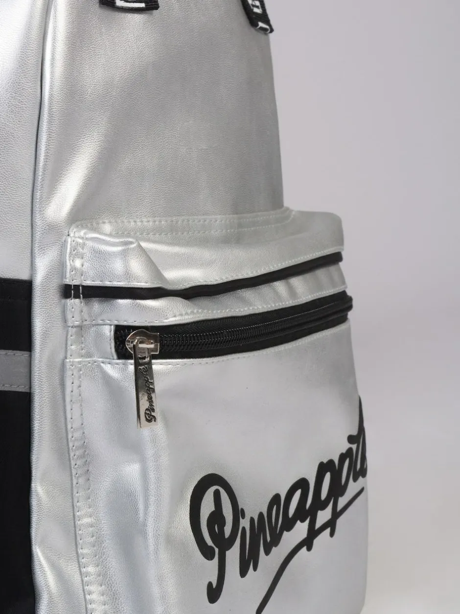 Pineapple Silver Retro Logo Pocket Backpack Best