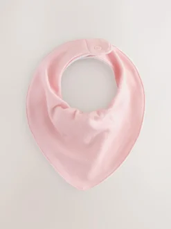 Next Pink 5 Pack Baby Dribble Bibs