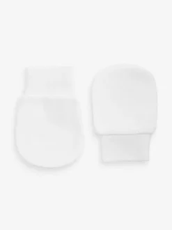 Next Pink 3 Pack Baby Scratch Mitts