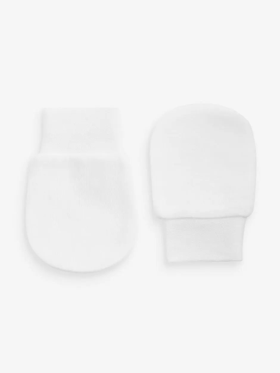 Next Pink 3 Pack Baby Scratch Mitts