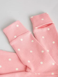 Next Pink 3 Pack Baby Sleepsuits (0-2yrs) Sale