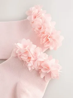 Next 2 Pack Cotton Rich Bridesmaid Ankle Socks Pink Hot