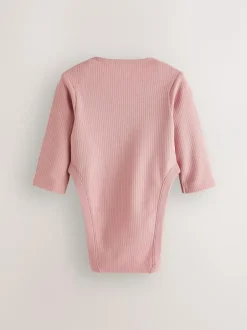 Next Pink 3 Pack Hip Dysplasia Long Sleeve Baby Bodysuits Sale