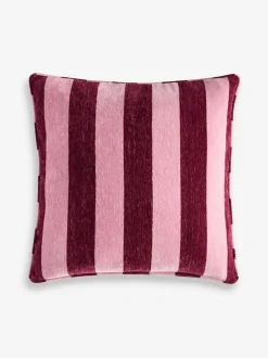 Next 50 x 50cm Chenille Stripe Cushion Pink Online