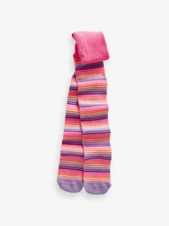 Next Pink and Navy 3 Pack Cotton Rich Unicorn Tights Clearance