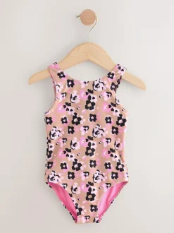Next Swimsuit (3mths-7yrs) Pink Animal