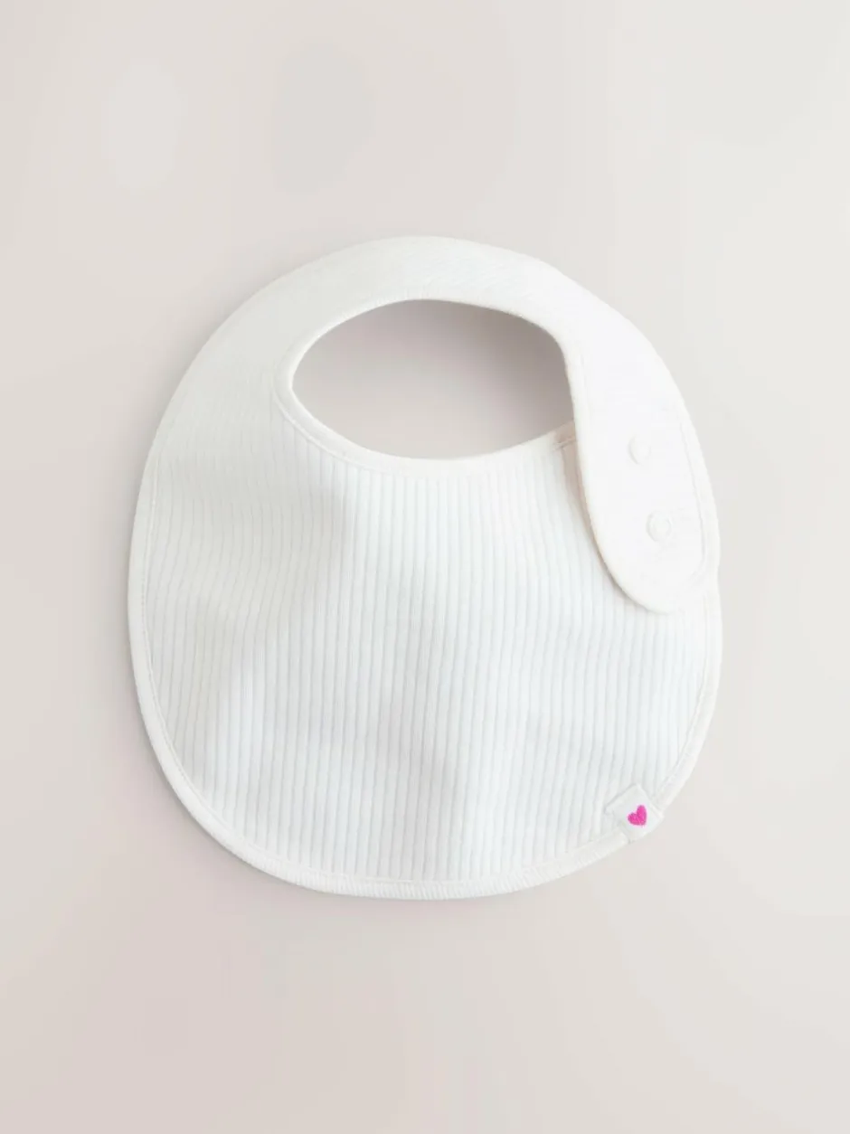 Next Pink Baby Bibs 5 Pack New