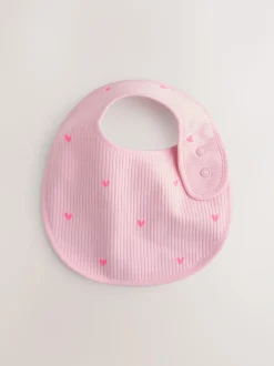 Next Pink Baby Bibs 5 Pack New