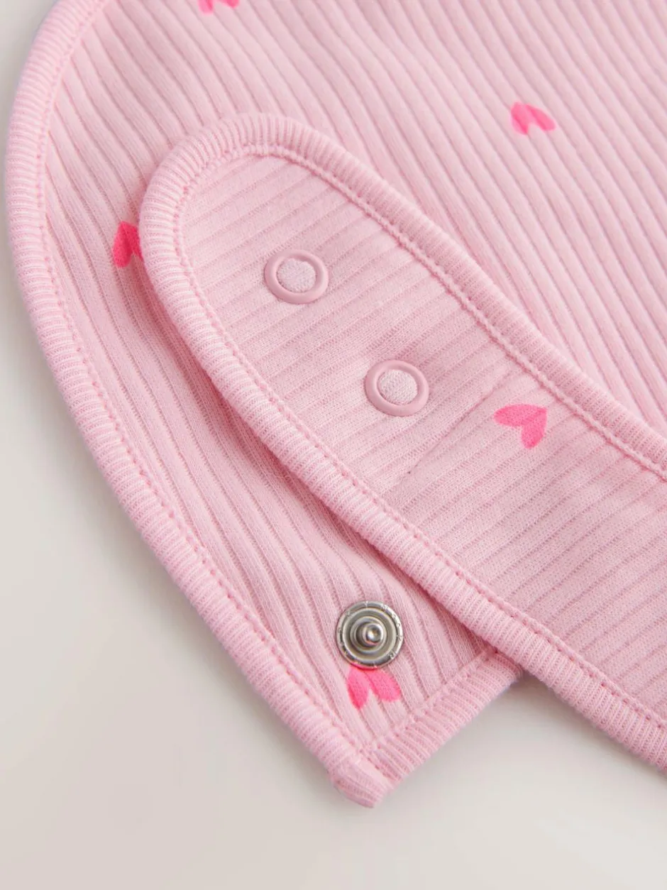 Next Pink Baby Bibs 5 Pack New
