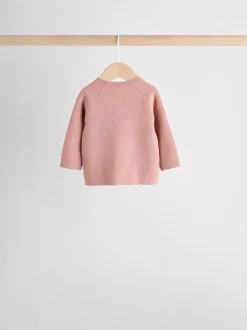 Next Baby Knitted Wrap Jumper and Leggings 2 Piece Set (0mths-2yrs) Pink Sale
