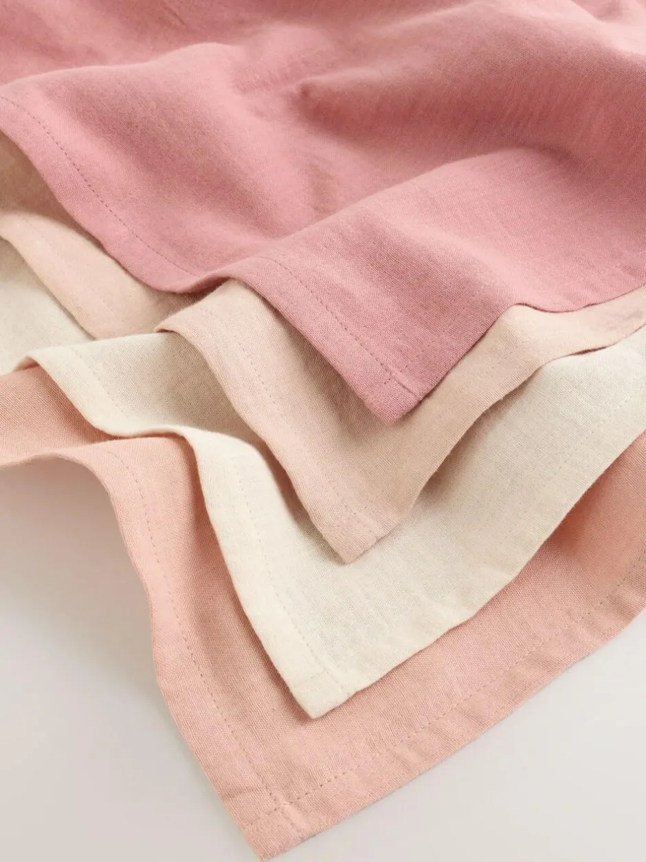 Next Baby Muslins Cloths 4 Pack Pink Best