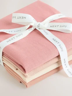Next Baby Muslins Cloths 4 Pack Pink Best