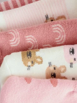 Next Pink Baby Roll Top Towelling Socks 5 Pack (0mths-2yrs) Best