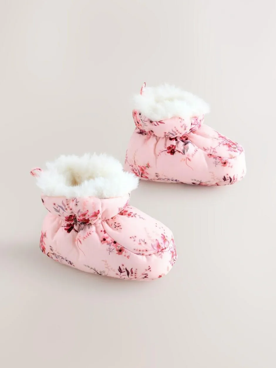 Next Pink Baby Snowboots (0-24mths) New