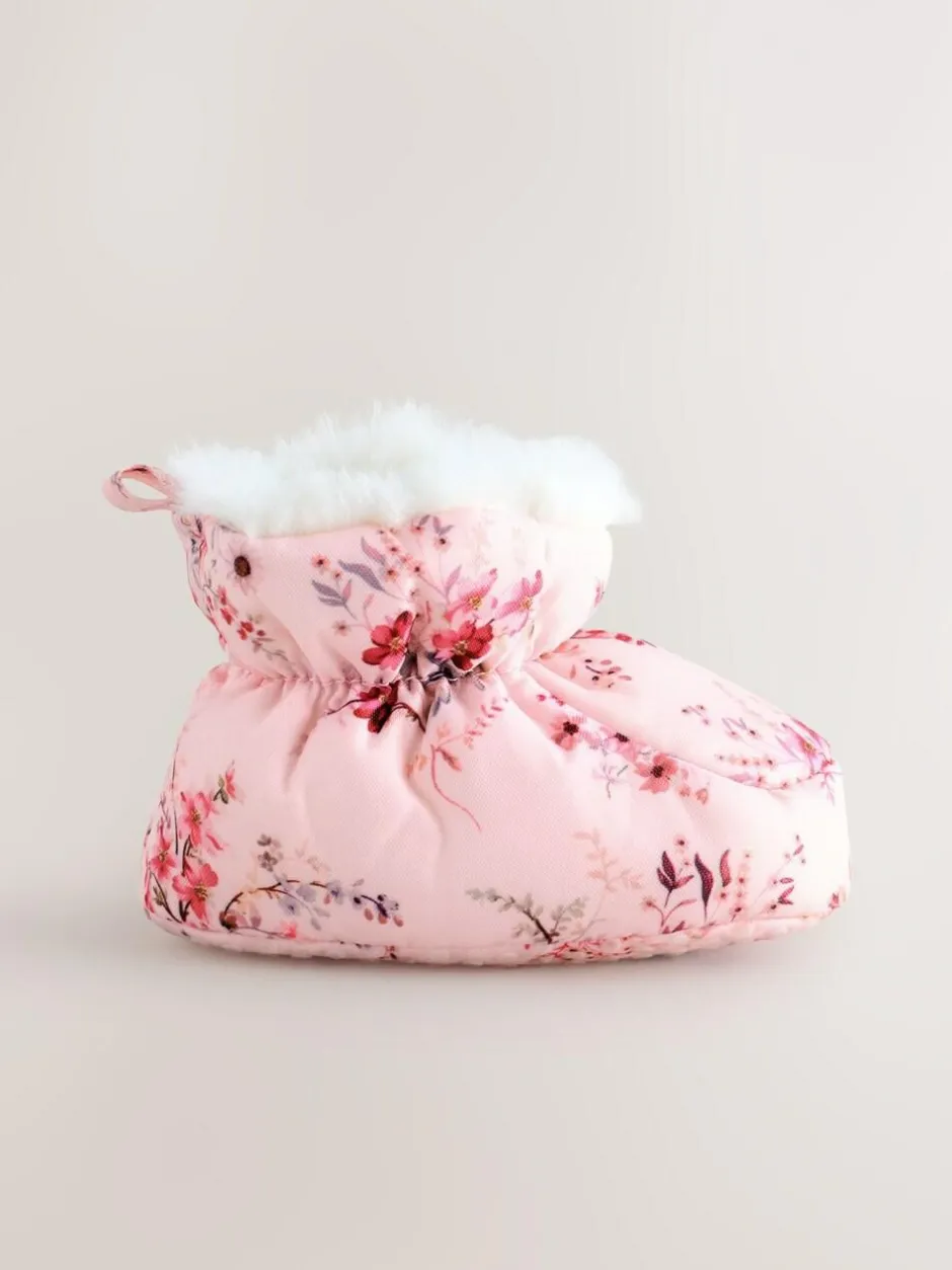 Next Pink Baby Snowboots (0-24mths) New
