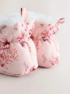 Next Pink Baby Snowboots (0-24mths) New
