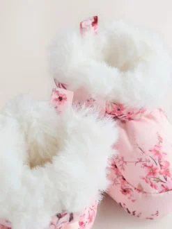 Next Pink Baby Snowboots (0-24mths) New