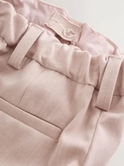 Next Blazer Shirt Trousers and Bow Tie Set (3mths-9yrs) Pink Hot
