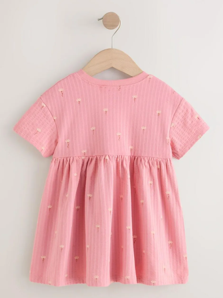 Next Jersey Summer Dress (3mths-7yrs) Pink Bunny Clearance