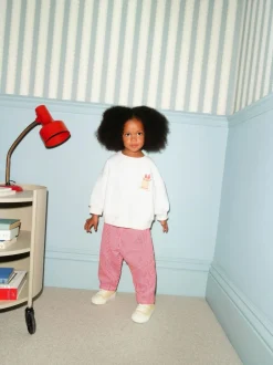 Next Pink Cake Sweatshirt and Barrel Leg Joggers Set (3mths-7yrs) Online