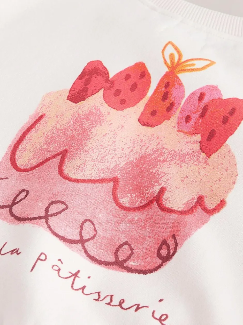 Next Pink Cake Sweatshirt and Barrel Leg Joggers Set (3mths-7yrs) Online